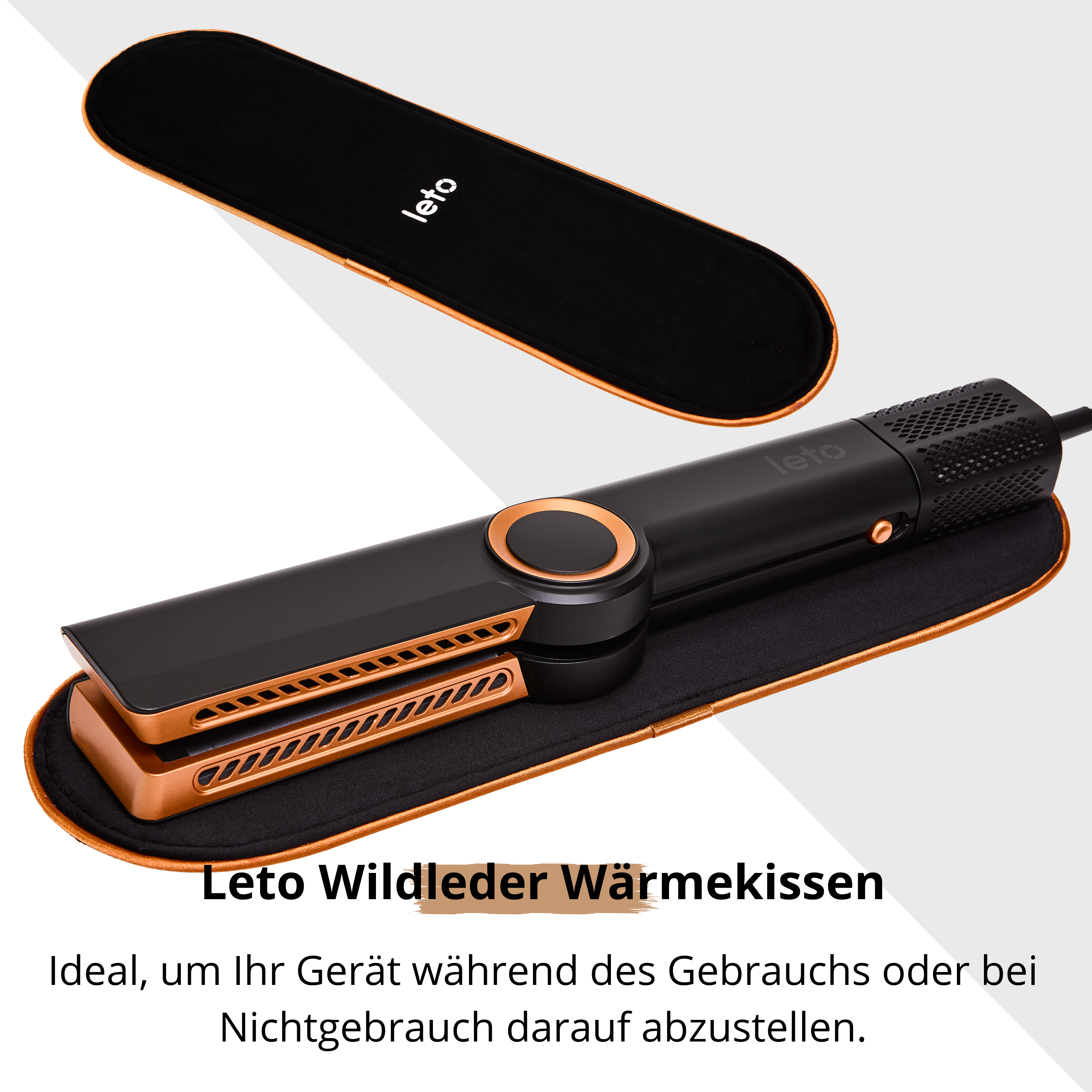 Leto Hairstrait Glätteeisen - 2 Einzelfunktionen